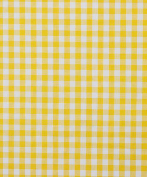 Poplin de bumbac cu carouri galbene