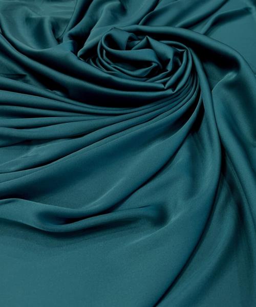 MC 148 12 - Satin premium imitație de mătase naturală cu elasticitate albastru turcoaz - Ambar Textile