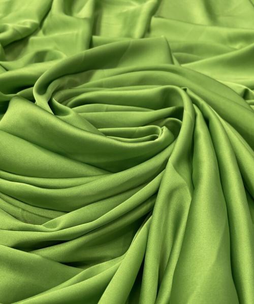 MC 148 04 - Satin premium imitație de mătase naturală cu elasticitate verde lime - Ambar Textile