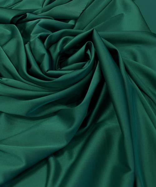 MC 148 11 - Satin premium imitație de mătase naturală cu elasticitate verde pădure - Ambar Textile