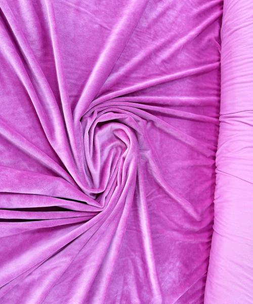 Material catifea plușată premium pentru trening sport roz fuxia magenta